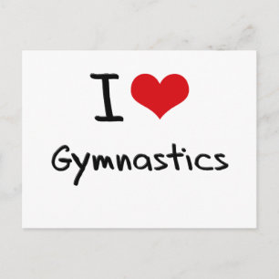 I Love Gymnastics Briefkaart