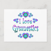 I Love Gymnastics Briefkaart (Voorkant)