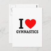 I Love Gymnastics Briefkaart (Voorkant / Achterkant)