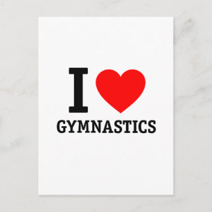 I Love Gymnastics Briefkaart