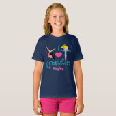 I Love Gymnastics Cute Custom Gymnast T-shirt (Voorkant volledig)