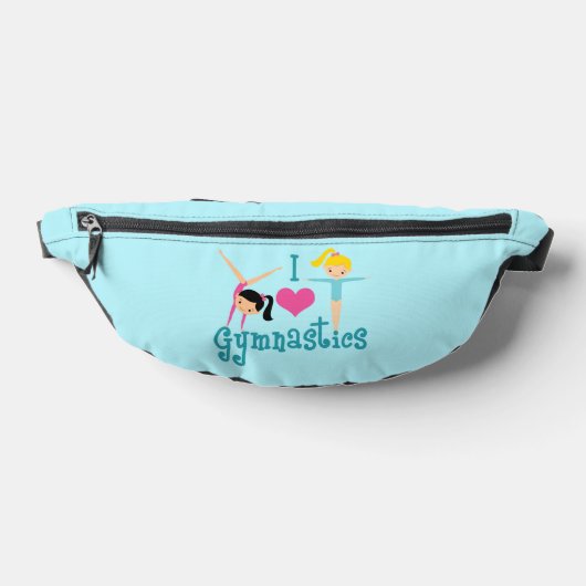 I Love Gymnastics Cute Gymnast Heuptasje (Liggend)