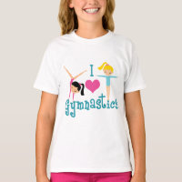 I Love Gymnastics Cute Gymnast Kinder
