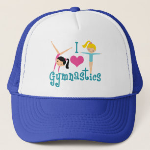 I Love Gymnastics Cute Gymnast Trucker Pet