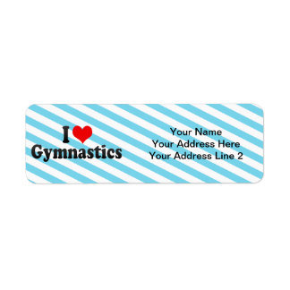 I Love Gymnastics Etiket