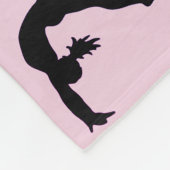 I Love Gymnastics Girls Fleece Blanket (Hoek)
