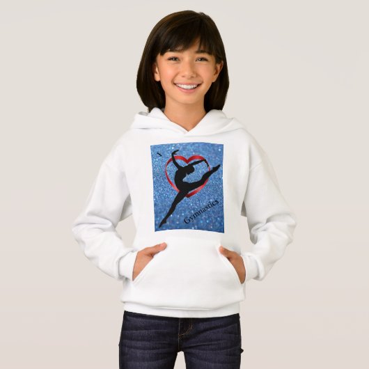 I Love Gymnastics - Gymnast Hoodie voor kinderen (Voorkant volledig)