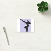 I Love Gymnastics - Gymnast with Lila Background Post-it® Notes (Kantoor)