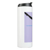 I Love Gymnastics - Gymnast with Lila Background Thermosbeker (Gedraaid links)