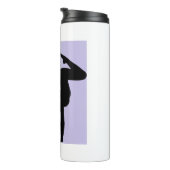 I Love Gymnastics - Gymnast with Lila Background Thermosbeker (Geroteerd rechts)