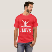 I Love Gymnastics Gymnasts Gymnast Sports Lover vi T-shirt (Voorkant volledig)