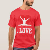 I Love Gymnastics Gymnasts Gymnast Sports Lover vi T-shirt (Voorkant)
