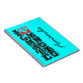 I Love Gymnastics Hunter Personalized Notitieboek (Rechterzijde)