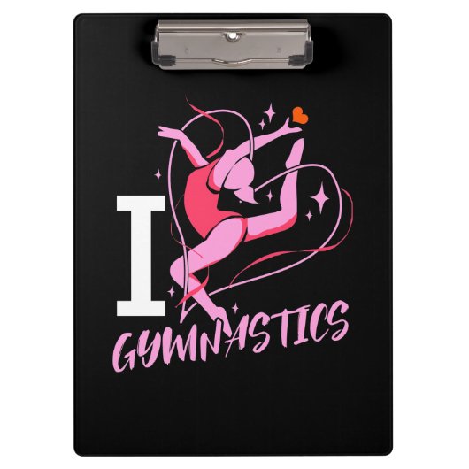 I Love Gymnastics Klembord (Voorkant)