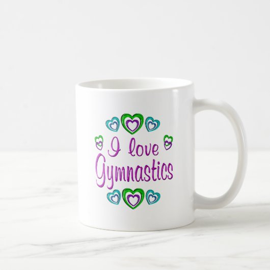 I Love Gymnastics Koffiemok (Rechts)