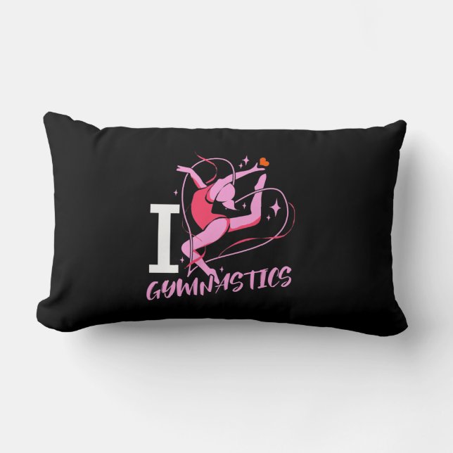 I Love Gymnastics Kussen (Voorkant)