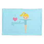 I Love Gymnastics Kussensloop (Achterkant)