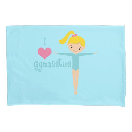 I Love Gymnastics Kussensloop (Voorkant)