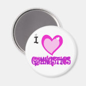 I Love GYMNASTICS Magneet (Voorkant / Achterkant)