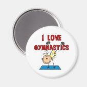 I Love Gymnastics Magneet (Voorkant / Achterkant)
