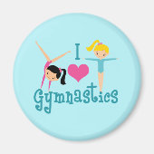 I Love Gymnastics Magneet (Voorkant)