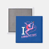 I Love Gymnastics Magneet (Voorkant / Achterkant)