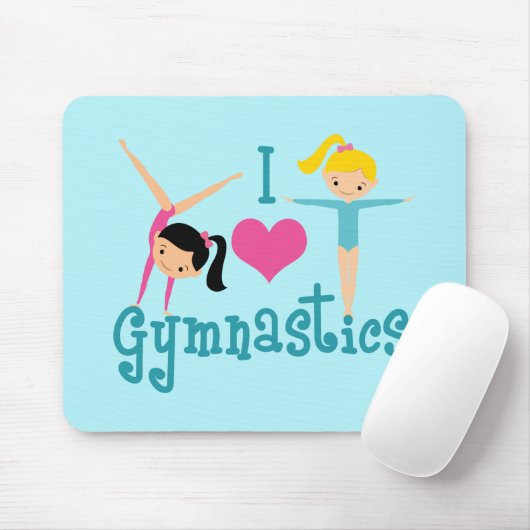 I Love Gymnastics Muismat (Met muis)