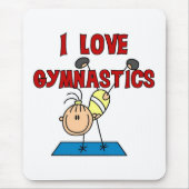 I Love Gymnastics Muismat (Voorkant)
