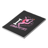 I Love Gymnastics Notitieblok (Linkerzijde)
