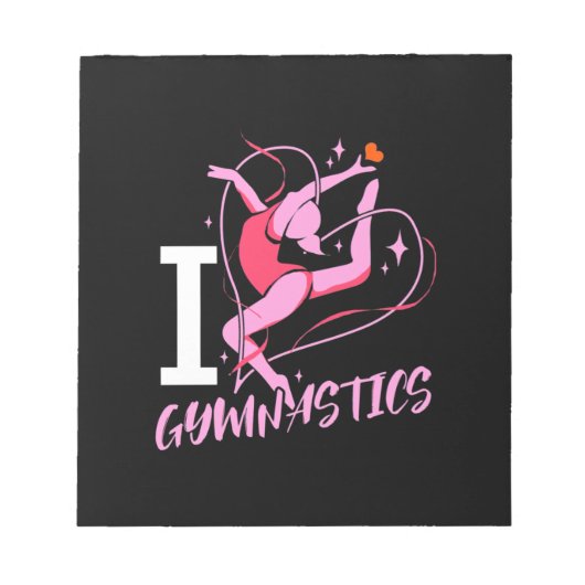 I Love Gymnastics Notitieblok (Voorkant)