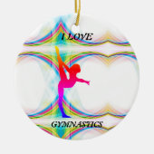I Love Gymnastics Ornament (Voorkant)