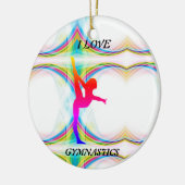 I Love Gymnastics Ornament (Links)