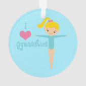 I Love Gymnastics Ornament (achterkant)