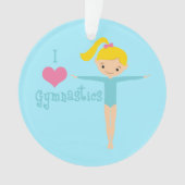 I Love Gymnastics Ornament (voorkant)