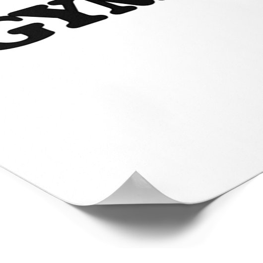 I Love Gymnastics Poster (Hoek)