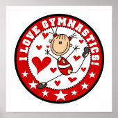 I Love Gymnastics Poster (Voorkant)