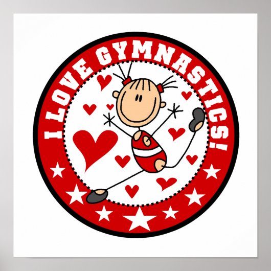 I Love Gymnastics Poster (Voorkant)