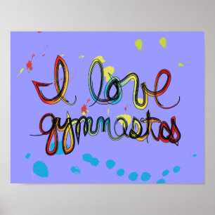 I Love Gymnastics Poster