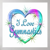 I Love Gymnastics Poster (Voorkant)
