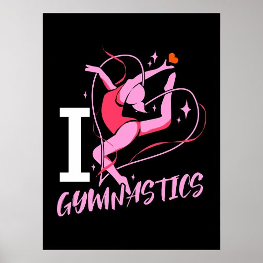I Love Gymnastics Poster (Voorkant)