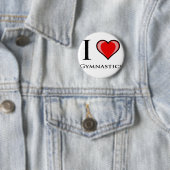 I Love Gymnastics Ronde Button 5,7 Cm (In situ)