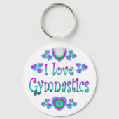 I Love Gymnastics Sleutelhanger (Voorkant)