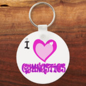 I Love GYMNASTICS Sleutelhanger (Voorkant)
