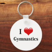 I Love Gymnastics Sleutelhanger (Voorkant)