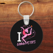 I Love Gymnastics Sleutelhanger (Voorkant)