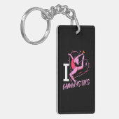 I Love Gymnastics Sleutelhanger (Voorkant Links)