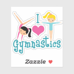 I Love Gymnastics Sticker
