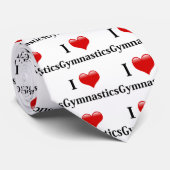 I Love Gymnastics Stropdas (Opgerold)