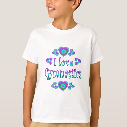 I Love Gymnastics T-shirt (Voorkant)