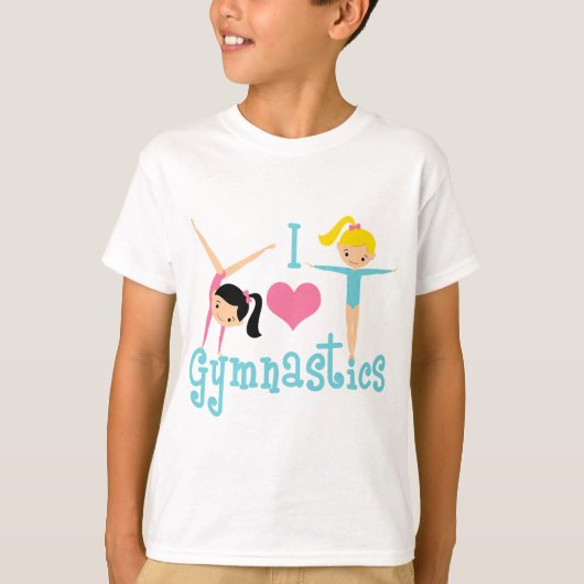 I Love Gymnastics T-shirt (Voorkant)